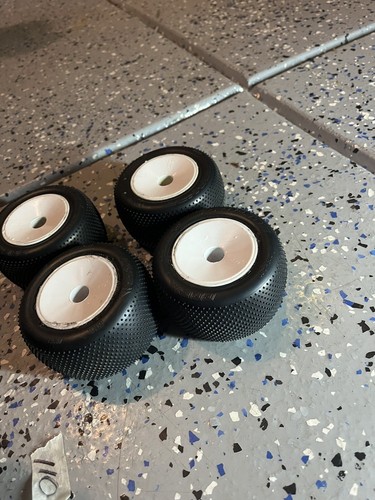 Proline Prism Rr Frt Truck Carpet Tires Jconcepts White Wheels #110 - Picture 7 of 7