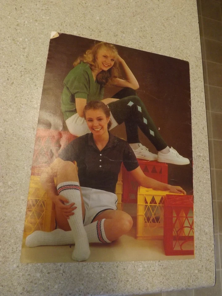 Crocheted Leg Warmers & Socks, ETC. Boot Cuffs Knit Crochet Patterns Books 1982 - Image 2 of 2