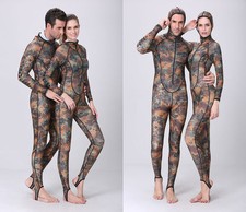 Camouflage Surf Freedive Full Swimwear Wetsuit Diving Skin Suit Rashguard
