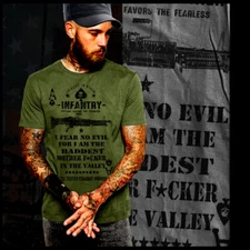 Infantry T-Shirt Machine Gunner, Mortarman, Sniper, Combat Engineer Weapons PLT