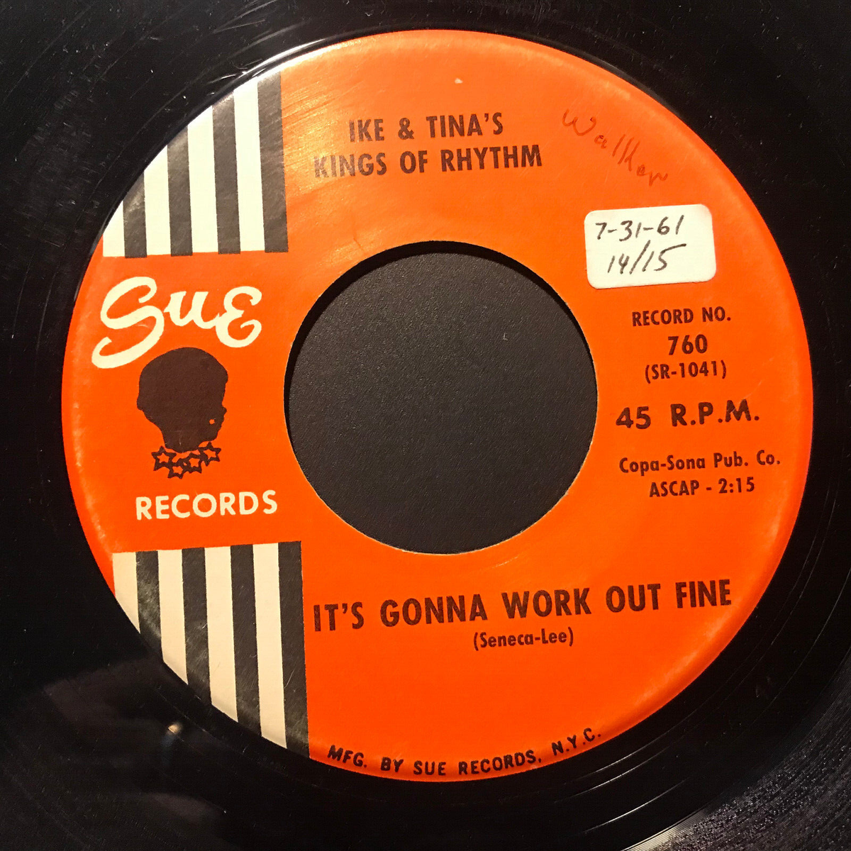 IKE & TINA'S TURNER KINGS OF RHYTHM IT'S GONNA WORK OUT FINE 45