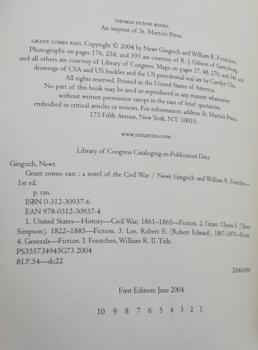 Grant Comes East by Newt Gingrich, William R. Forstchen-1st Ed.-H.C/L.N. - Picture 3 of 11