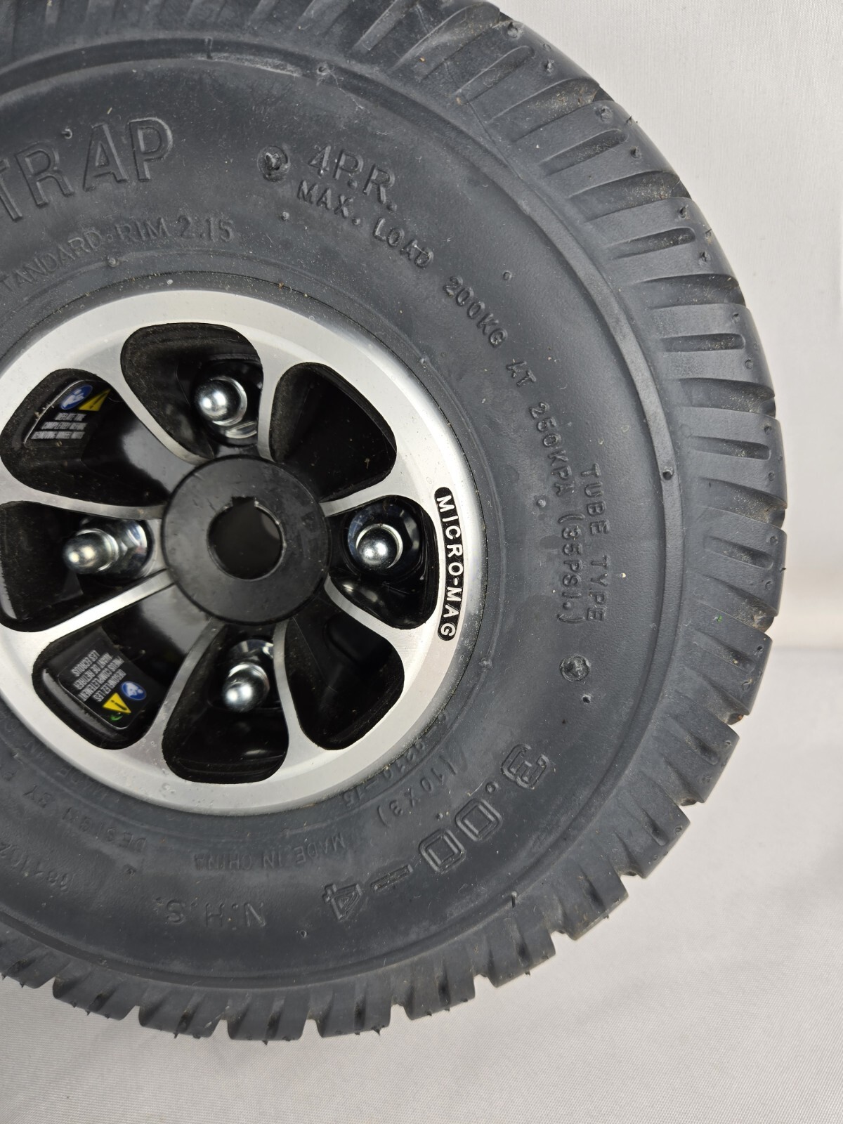 Set of 2 Drive Wheels for the Pride Jazzy J6 Power Wheelchair (Nice