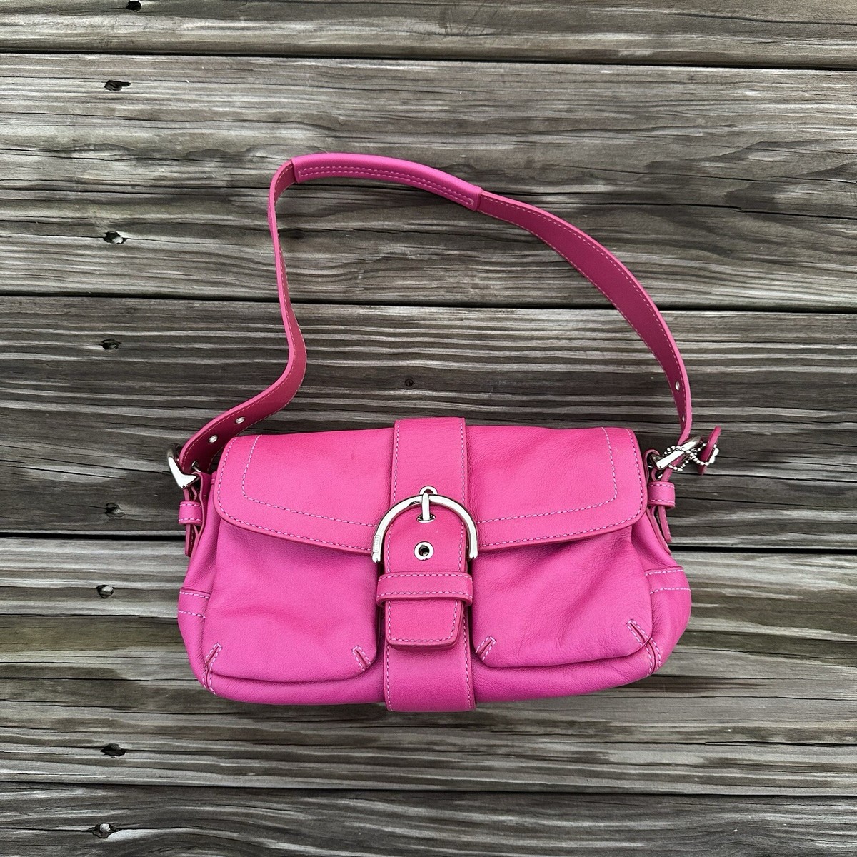 Vintage Y2k Coach Pink Soho Shoulder Buckle Bag | eBay
