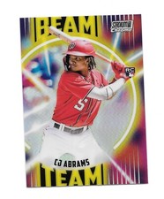 CJ Abrams 2022 Topps Stadium Club Chrome Baseball Beam Team 