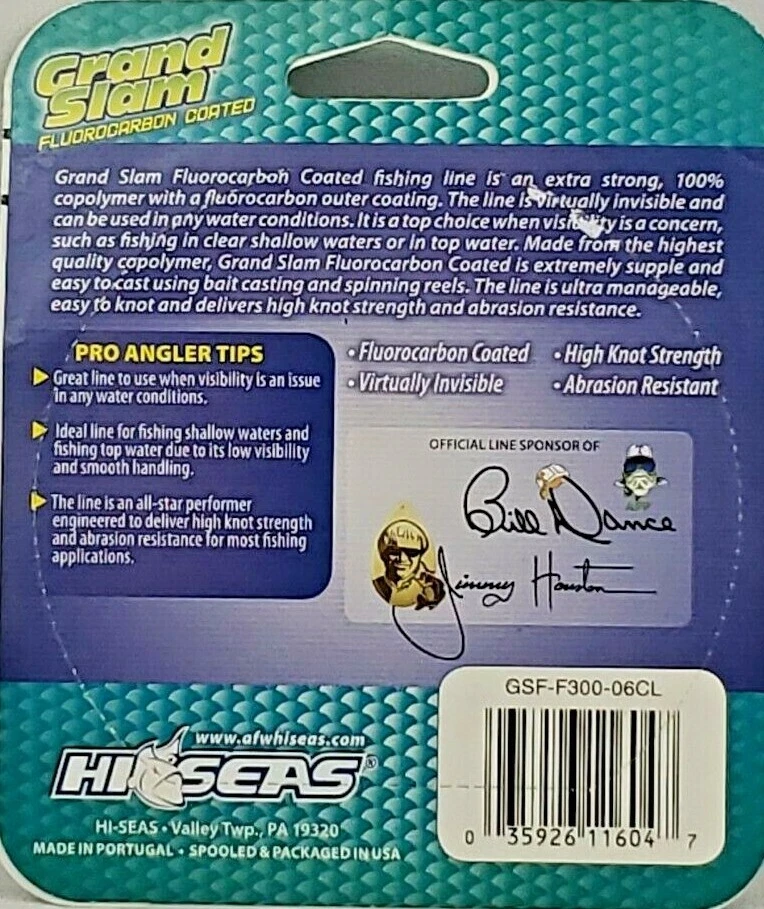 Línea de pesca 100 % copolímero fluorocarbono 300 yardas 6 lb transparente resistente a la abrasión Foto 4 de 4