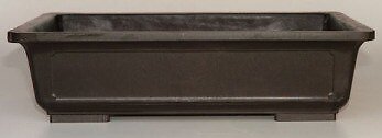 Bonsai Pot Mica Brown Rectangle 19'' x 14'' x 5'' Wide Lip Durable Garden Container