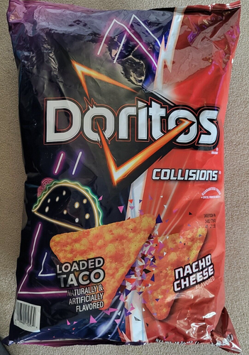 Doritos COLLISIONS Tortilla Chips Loaded TACO / Nacho Cheese 18.375 Oz. LIMITED