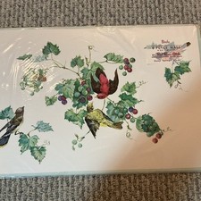 Red Farm Studio Vintage 6er Set Tischsets Vögel 11 1/2”x17” NEU - in versiegelter Verpackung