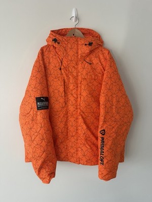 Puma x Pleasures Puffer Jacket Orange Glo Men's Large