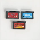 Game Boy Advance Cars Finding Nemo Incredibles Nintendo GBA Lot 3 Disney Games