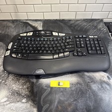 Logitech K350 Comfort Wave Ergonomic Wireless Keyboard with USB Dongle Receiver