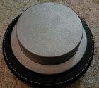 Vintage 90's Marlboro Compass Design Metal Ashtray W/Stitched Leather Base — photo 3