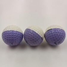 Vintage PING EYE LONG FLYTIME Golf Ball Purple White Two-Tone 3 balls