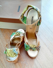 Missoni Damen Keilabsatz-Slingback Sandalen K...
