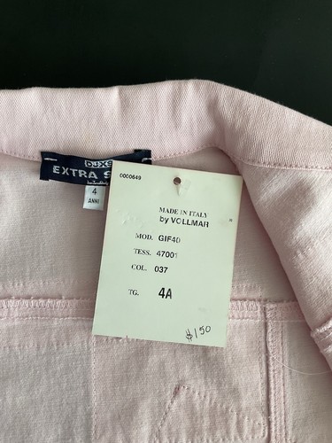 DJ VOLLMAR ITALIAN MADE GIRL 4 YR PK COTTON DENIIM JEAN JACKET/PATCHES NWT - Picture 3 of 6
