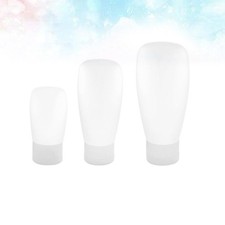 3 Pcs Makeup Storage Tube Empty Plastic Bottles Liquid Containers