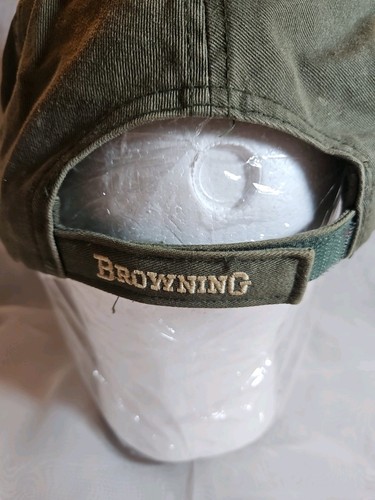 Gorra de exterior marrón verde ajustable talla única logotipo de ciervo caza - Imagen 5 de 8