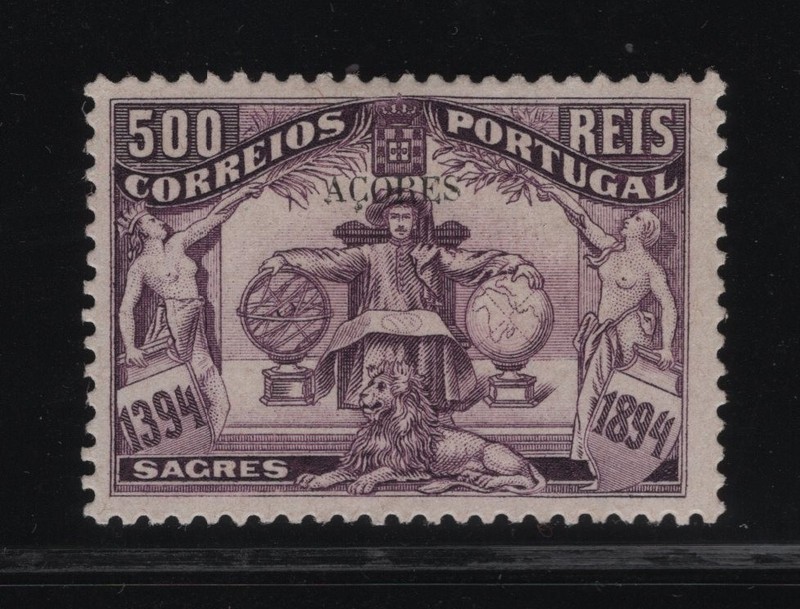 Portugal - 1894 Azores - Henry the Navigator - 500 Reis - MNG