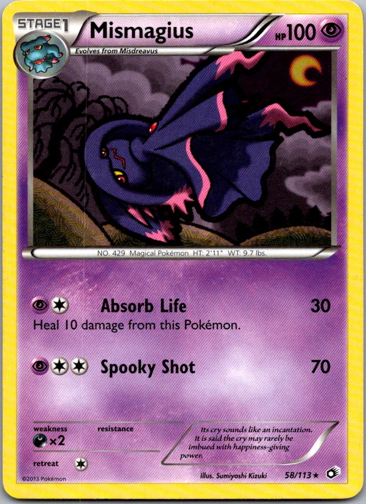 Mismagius 58/113 Legendary Treasures Rare LP