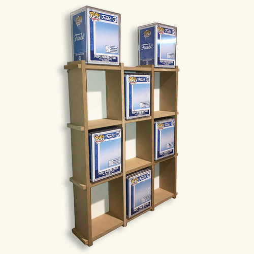 Vitrina de madera Kubbie Ultra MDF para Funko Pops, estante pop apilable y montaje en pared - Imagen 8 de 9