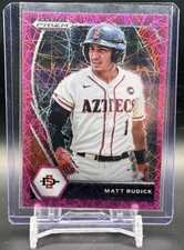 2021 Panini Prizm Draft Picks #PDP216 Matt Rudick Pink Velocity Prizm