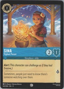 Sina - Vigilant Parent 142/204 Common Winterspell Lorcana