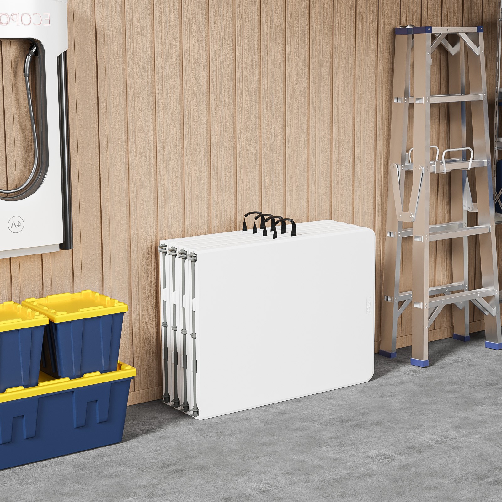 Folding 6 FT Portable Handle In/Outdoor Collapsible Plastic Long Table Party