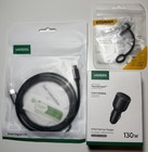 UGREEN - Chargeur Voiture USB 130W 3 Ports avec Câble USB-C et Adaptateur (Neuf)