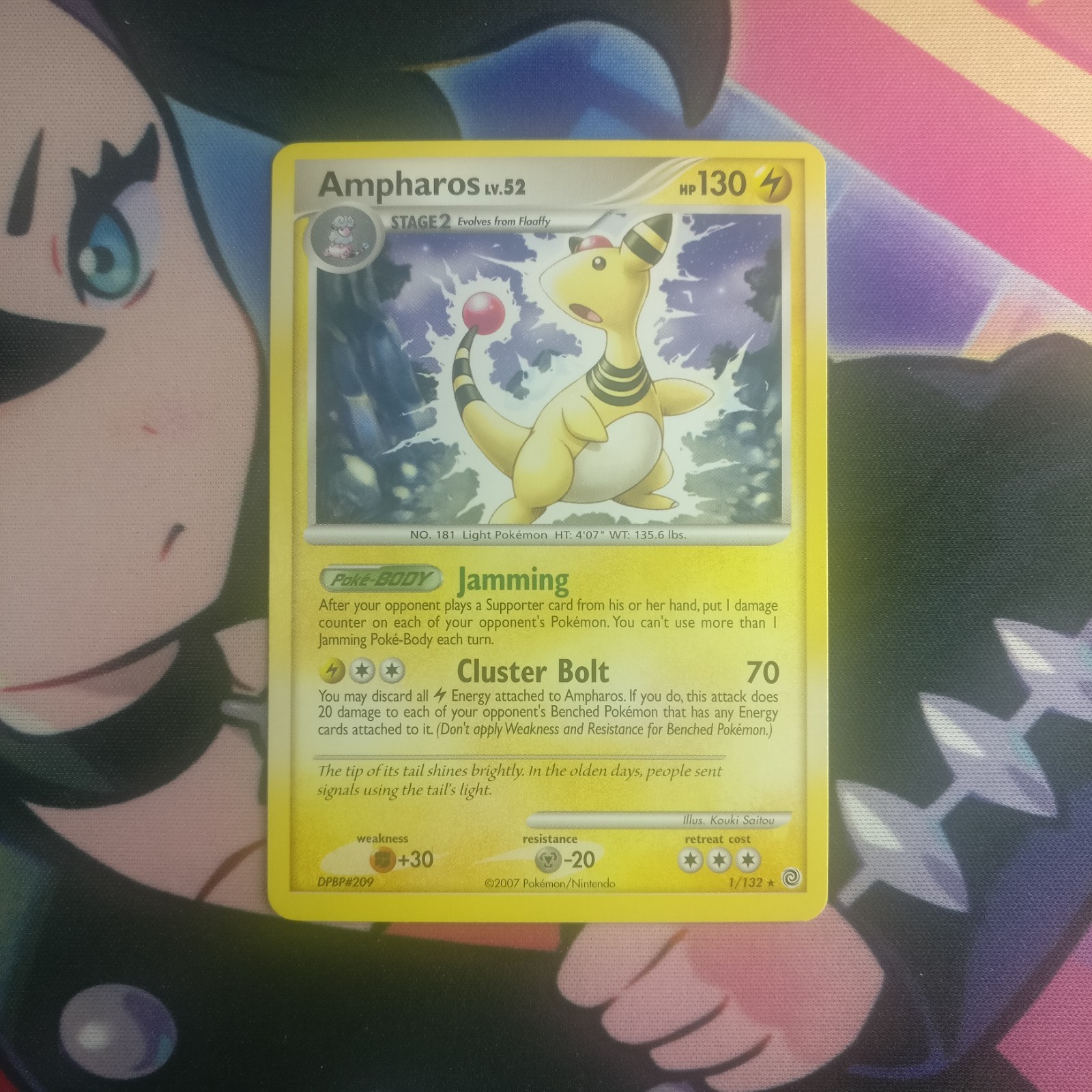 1X Ampharos	1/132	Secret Wonders	Rare	Near Mint Pokemon