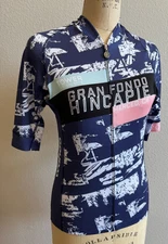 Hincapie Cycling Jersey Full Zip Gran Fondo Merced Sz Large Men's