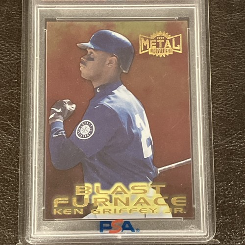 1997 Fleer Metal Universe KEN GRIFFEY JR Blast Furnace #6 PSA 10 Gem Mint - Picture 3 of 6