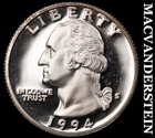 1994-S Washington Quarter- Silver- Choice Gem Proof Luster No Reserve #J6327