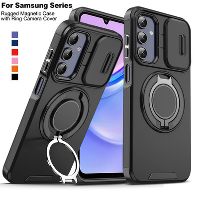 For Samsung Galaxy A16 A17 A03S A27 A57 S26 S25 Magnetic Ring Stand Rugged Case