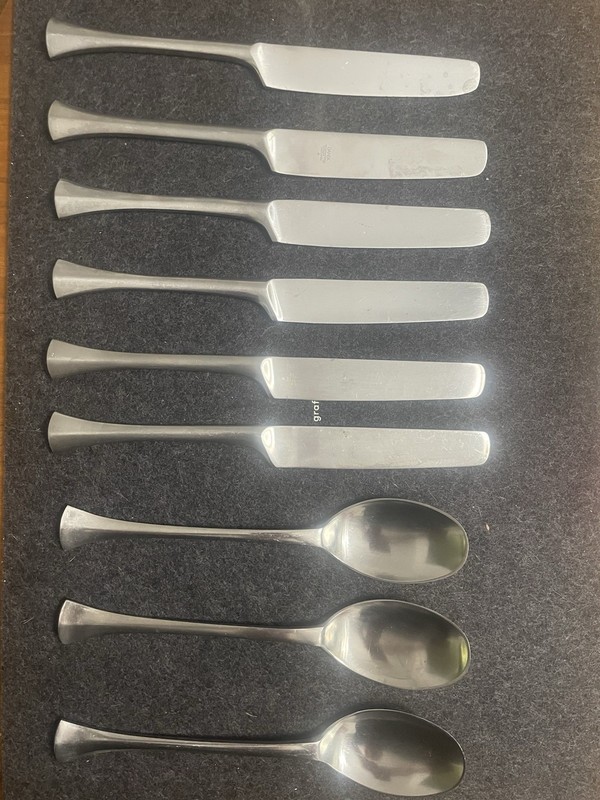 Dansk Thistle IHQ France 18-Piece Stainless Steel Flatware Set, Satin