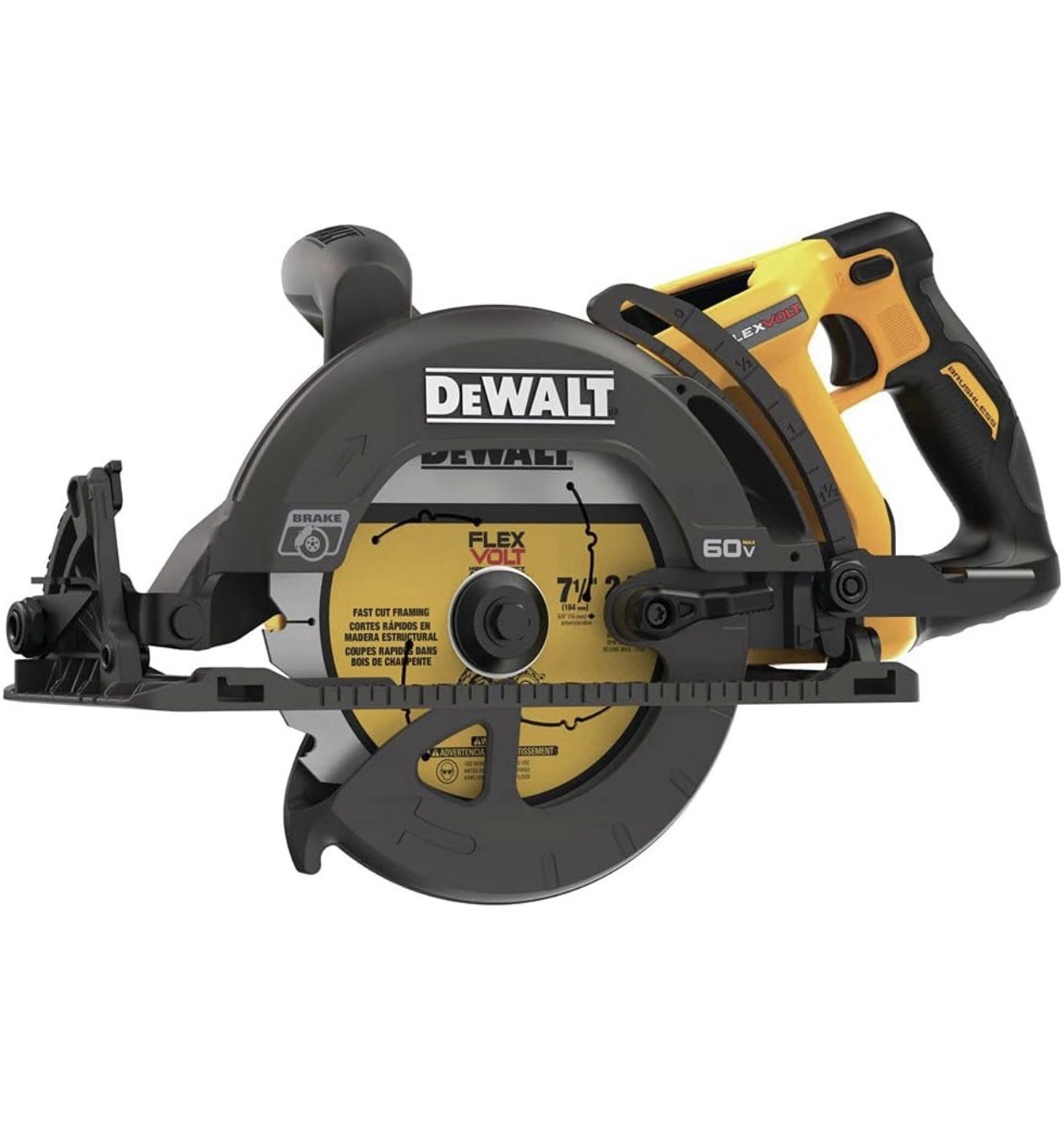 DEWALT FLEXVOLT 60V Max 7-1/4&rdquo; Circular Saw Tool Only DCS577B