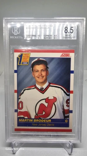 1990-91 Score Canadian #439 Martin Brodeur RC BGS 8.5 Devils HOF'r!