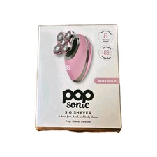 POP SONIC 5.0 SHAVER  Head, Face & Body Electric Rechargeable ROSE GOLD 
