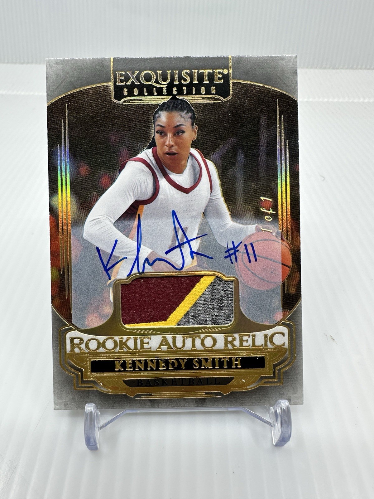 2026 Goodwin Champions Rookie Relic Auto Gold Exquisite RC Kennedy Smith 1/1 UD view 1
