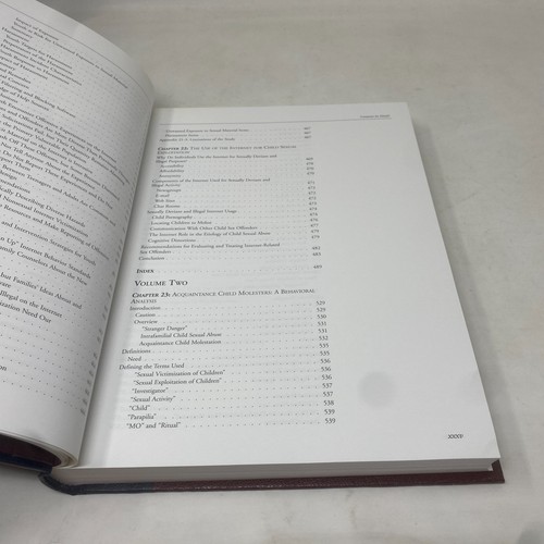 CHILD SEXUAL EXPLOITATION (Medical, Legal & Social Science Aspects) 2 vol HC set - Picture 16 of 19