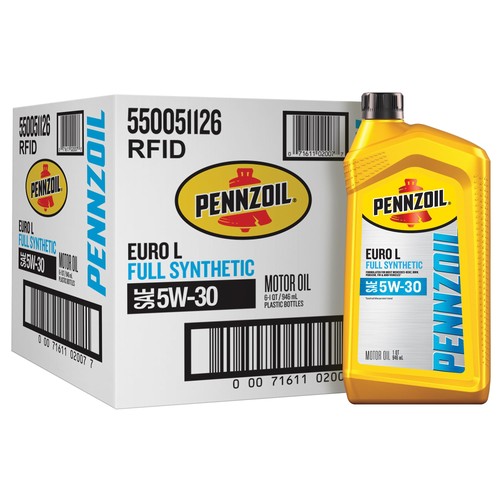 Pennzoil Platinum Euro L Full Synthetic 5W-30 Motor Oil, 1 1 Quart, Yellow  - Picture 1 of 7