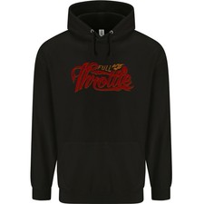 Full Throttle Motorcycle Biker Motorbike Chopper Mens 80% Cotton Hoodie