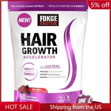 Force Factor Hair Growth Accelerator Soft Chews, Hair Growth Vitamins
