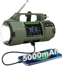 Benss Wind up Emergency Radio, Hand Crank Survival AM/FM Weather Radio, with 500