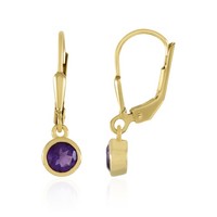 Cavill Ohrringe 0,87Ct Amethyst Gelbvergoldet 925 Silber Damen Echtschmuck