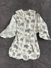 SwaddleMe Wearable Blanket Sleep Sack Elephant Print Cotton 4-8 lbs
