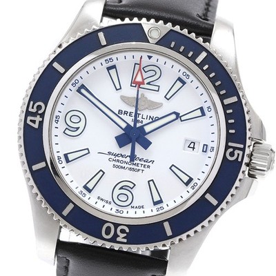BREITLING Super Ocean 42 A17366 Date white Dial Automatic Men's Watch_923376