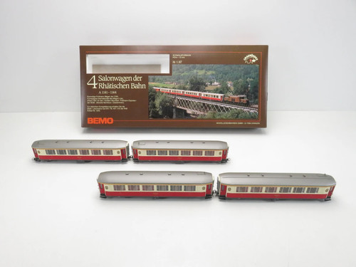 (SMY0328) BEMO 33272/S Salonwagen-Set der RhB, H0e DC, OVP | Condition: Gebraucht