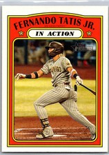 2021 Topps Heritage Baseball Fernando Tatis Jr. Padres Base In Action #138