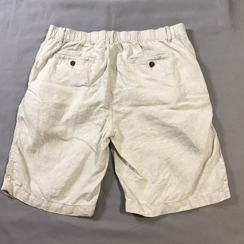 Karibik Shorts Herren 40 beige Gummibund Kordelzug Leinen - Bild 8 von 9